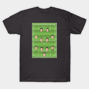 Football Formation 4-4-2 T-Shirt